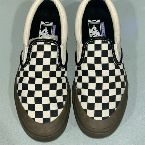 Vans Other - Vans Checkerboard BMX Slip-On Shoe - Black/Dark Gum Size 8